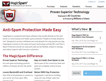 Tablet Screenshot of magicspam.com